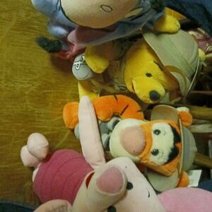 Disney Pink and Orange Stuffed Animals Collection